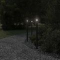 vidaXL Vonkajšia stojaca lampa čierna 100 cm nehrdzavejúca oceľ
