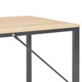 vidaXL Počítačový stôl, čierny a dubový 120x60x73 cm