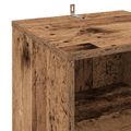 vidaXL Skrinka na gramofónové platne Staré drevo 38 x 33 x 61 cm