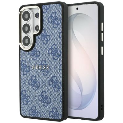 Puzdro Guess 4G Embossed Ring MagSafe pre Samsung Galaxy S26 Ultra modré