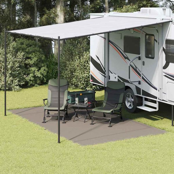 vidaXL Koberec do stanu Svetlosivá 450 x 250 cm Polyetylén