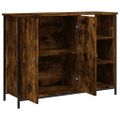 vidaXL Komoda dymový dub 100x33x75 cm kompozitné drevo