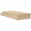 vidaXL Rám postele s úložným prostorem so zásuvkou Sonoma dub 75 cm