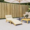 vidaXL Podložka na ležadlo krémová 180x60x4 cm oxfordská látka