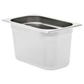 vidaXL Gastronádoby 4 ks, GN 1/4, 150 mm, nehrdzavejúca oceľ