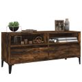 vidaXL TV skrinka dymový dub 100x34,5x44,5 cm kompozitné drevo