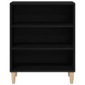 vidaXL Servírovacia skriňa Čierny dub 57 x 35 x 70 cm Kompozitné drevo