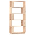vidaXL Knižnica/deliaca stena 80x25x163,5 cm masívna borovica