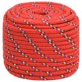 vidaXL Lodné lano červené 16 mm 25 m polypropylén