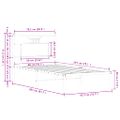 vidaXL Posteľný rám bez matraca dub sonoma 80x200 cm kompozitné drevo