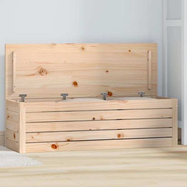 vidaXL Úložný box 109x36,5x33 cm masívna borovica