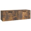 vidaXL Nástenná TV skrinka Dymový dub 98 x 31 x 30 cm Kompozitné drevo