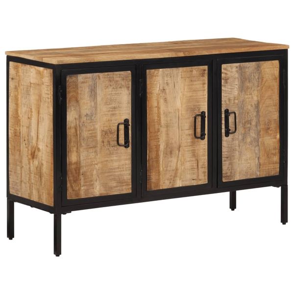 vidaXL Komoda 105x35x70 cm surový mangový masív