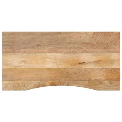 vidaXL Stolová doska so zakrivením 140x60x2,5 cm surový mangový masív