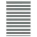vidaXL Zebra roleta tmavošedá 115x150 cm šírka látky 110,9cm polyester