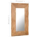 vidaXL Kozmetické zrkadlo z akáciového dreva 50x80 cm
