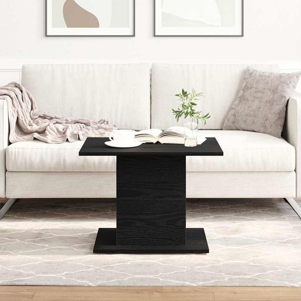 vidaXL Konferenčný stolík Čierny dub 55,5 x 55,5 x 40 cm