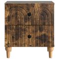 vidaXL Nočný stolík 2 ks Dymový dub 43 x 34,5 x 48 cm Kompozitné drevo