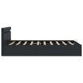 vidaXL Hydraulický posteľný rám+úložný priestor, LED, 120x200 cm