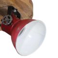 vidaXL Závesná lampa 25 W šmuhovaná červená 35x35x25 cm E27