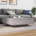 vidaXL Konferenčný stolík sivý sonoma 100x100x31 cm kompozitné drevo