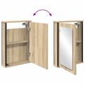 vidaXL Zrkadlová skrinka Sonoma dub 42 x 12 x 60 cm Kompozitné drevo