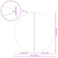 vidaXL Podložka pod bazén Ø 244 cm (2 mm) Okrúhly Netkaná textília