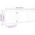 vidaXL Brána pre psa skladacia 3 panely 150 cm masívne jedľové drevo