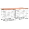 vidaXL Záhradná lavica gabiónový dizajn 103x44x42 cm masívny douglas