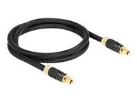 Digitálny audio kábel (optický) - SPDIF - TOSLINK s kolíkmi (samec) do TOSLINK s kolíkmi (samec) - 1 m - optické vlákno - antracit