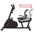 vidaXL Magnetický horizontálny rotopéd s meraním pulzu