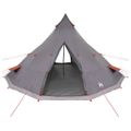 vidaXL Tipi stan so strechou Šedá a oranžová 560 x 560 x 300 cm taft
