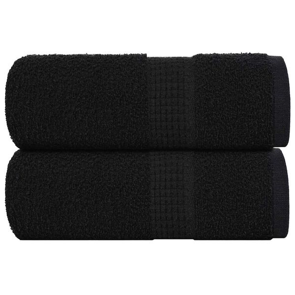 vidaXL Utierky na umývanie FROGN 2 ks čierne 30x30 cm 360 g/m²