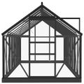 vidaXL Sklenený skleník, antracitový 155x395,5x191 cm, hliník