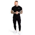 Tričko Fitted TRN Black - GymBeam, veľkosť XXXL, veľkosť oblečenia XXXL