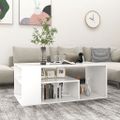 vidaXL Konferenčný stolík, biely 100x50x40 cm, kompozitné drevo