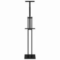 vidaXL Stánky na výstavy Čierny 26,5 x 26,5 x 150 cm Oceľ