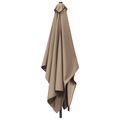 vidaXL Záhradný slnečník 200 x 300 cm Polyester Obdĺžnikový Sivohnedá
