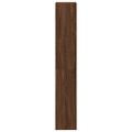 vidaXL 4-poschodová knižnica hnedý dub 40x24x143 cm spracované drevo