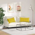 vidaXL Vankúše na pohovku 2 pcs Žltá 80 x 40 cm Kordúrová tkanina