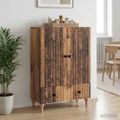 vidaXL Servírovacia skriňa Staré drevo 66 x 34,5 x 95 cm