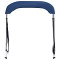 vidaXL Strieška Bimini s 2 oblúkmi námornícka modrá 180x130x110 cm