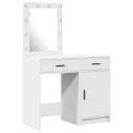 vidaXL Toaletný stolík 2 ks Biela 50 x 41 x 135 cm Kompozitné drevo