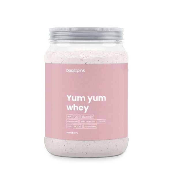 Yum Yum Whey - BeastPink + darček, jahoda, 500 g
