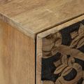 vidaXL Servírovacia skriňa Hnedá 80 x 33,5 x 75 cm Masívne mango drevo