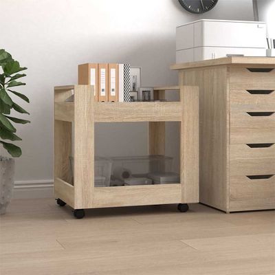 vidaXL Stolový vozík dub sonoma 60x45x60 cm spracované drevo