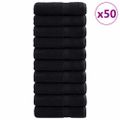 vidaXL Uterák pre hostí SOLUND 50 ks Čierna 50 x 100 cm 550 gsm