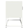 TV skrinka vidaXL Biela 68x39x60,5 cm Oceľ valcovaná za studena