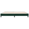 vidaXL Box Spring Posteľ bez matraca Tmavo zelená 180x220 cm Zamat