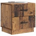 vidaXL Nočný stolík 2 ks Staré drevo 43 x 34,5 x 44,5 cm
